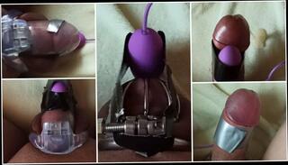 Video 1620683101: gay humiliation slave, gay bdsm slave, cage cum, slave vibrated, slave hd, ejaculation