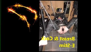 Video 1367518035: bound bdsm slave, gay bdsm slave, gay leather slave, masked bound, bound tied, breasts, cock