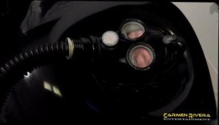 Video 1403045704: bizarre latex, inflation, slave, femdom, two horny ladies