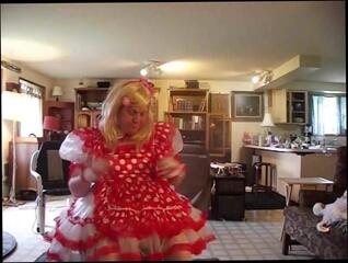 Video 312024901: gay sissy crossdresser, girl dressed, girl talk, little girl, straight