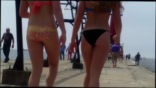 Video 932060004: bikini tits, tight bikini, small bikini, small tits round ass, big ass amateur, public ass