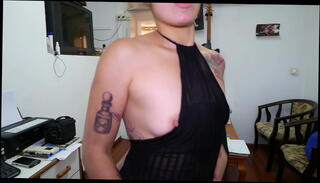 Video 460064735: sexy blonde dancing, sexy tattooed blonde