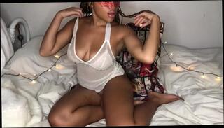 Watch the video about Cumming on camera for the first time