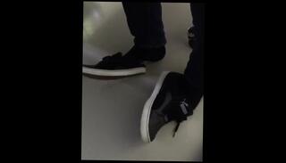 Video 829385403: candid feet shoeplay, feet solo, amateur solo male, solo amateur young, socks shoeplay, old feet