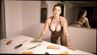Video 1575097043: solo model, solo big tit babe, ass big tits solo, big boobs model, tits brunette model, solo tattooed babe, solo female big tits, butt model, solo women, kitchen solo, ass vegetables, table ass