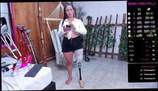 Video 1569238611: amputee girl, pantyhose girls, amputee masturbation, webcam pantyhose, latin amputee, compilation, straight girl