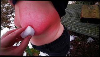 Watch the video about Titslapping World Record - Part 6 - Tits and snow