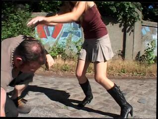 Video 32599804: foot fetish femdom, public foot fetish, sissy spanking, pretty sissy, one sissy