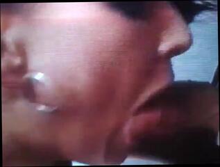 Video 218353901: latex face, sperm face, straight face