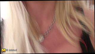 Watch the video about Busty blonde cougar gets wild