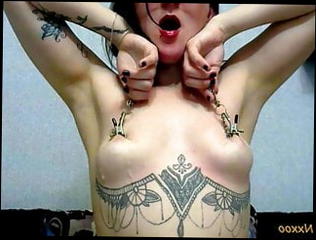 Watch the video about Hard play with tits