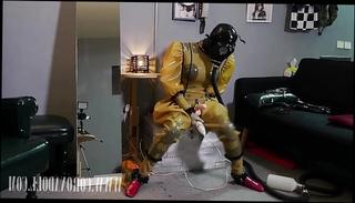 Video 412037301: latex bdsm bondage, skinny latex, latex dildo, bondage straight, latex self, bondage hd