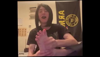 Video 1593084645: shemale solo trans, toes