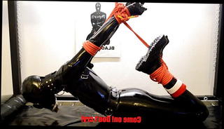 Video 1567456961: latex bdsm bondage, bdsm gay bondage, german latex, hogtied