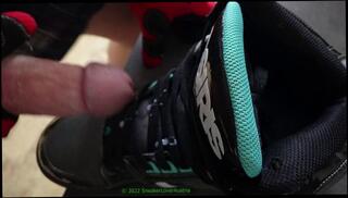 Video 1656159343: solo male feet, amateur solo handjob, feet shoes, fuck cum shoe