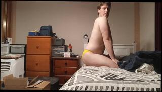 Video 1574416203: fetish gay solo, bikini fetish, bubble butt solo, fetish amateur gay, fetish male gay, thong bikini, thick solo