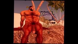 Video 1618669205: beach cumshot, bear cumshot, muscle cumshot