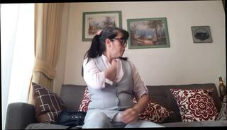 Watch the video about Shy Sexy mommy surprise in webcam