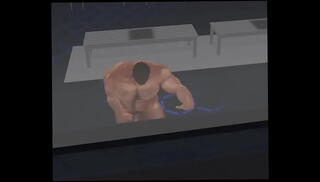 Video 1603579045: pissing jerking, bear pissing, muscle piss