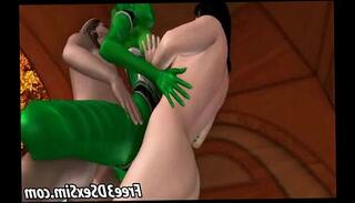 Video 133547785: 3d cartoon animated, 3d animation hardcore, cartoon alien, toon cartoon, 3d double, 3d group, double teamed