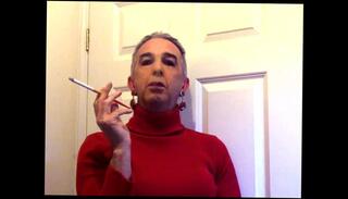 Video 114262101: faggot humiliation, master humiliates, gay crossdresser, amateur crossdresser, crossdresser smoking, humiliation exposed, man crossdresser
