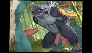 Video 1610529895: furry gay animation, toon furry, double